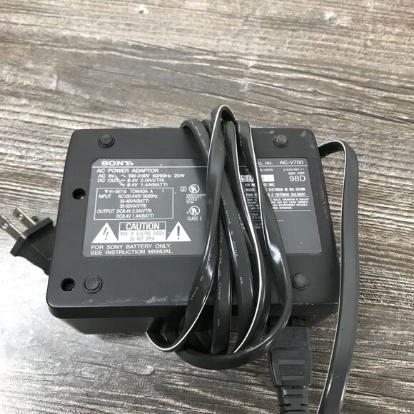 Sony AC Adaptor / Charger AC-V700 Genuine For Sony Cameras Camcorder - Picture 5 of 5